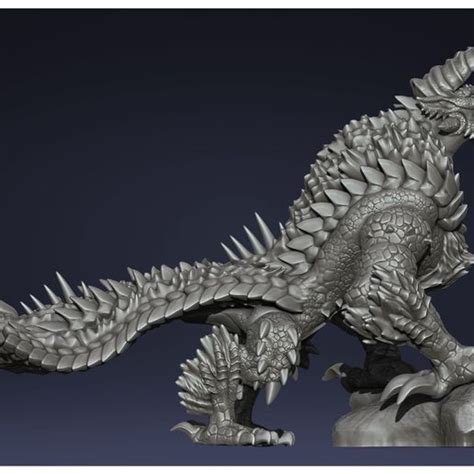 Stl File Zinogre Jinouga Monster Hunter 3d Fan Art ・3d Print