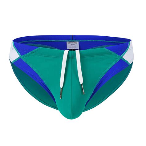 Men S Swim Briefs Swimsuits Soft Pouch Bikini Swimsuit With Drawstring Low Rise Ebay