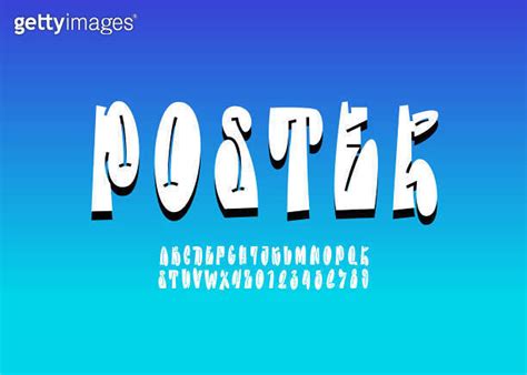 Graffiti Font Comic Kids Alphabet In The Cartoon Style Child Narrow