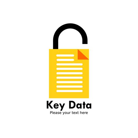 Key data logo design template illustration. there are file key. this is