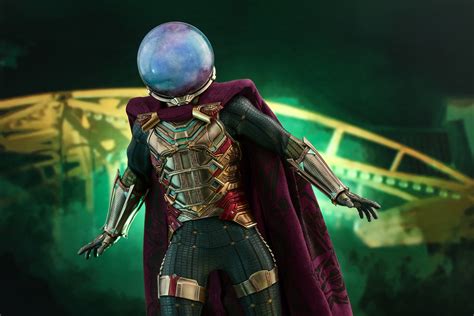 確定新增傑克葛倫霍頭雕配件鋼鐵人與索爾的合體 Hot Toys MMS 蜘蛛人離家日神秘客 Mysterio 比例人偶作品