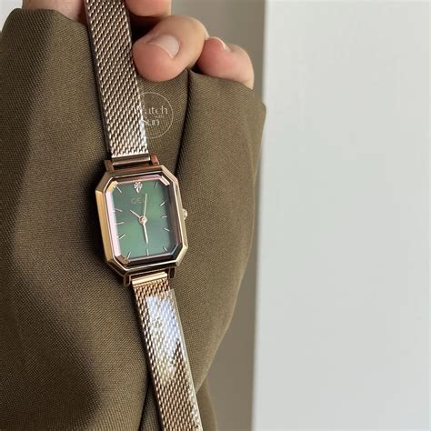 Dainty Green Small Suare Face Women's Watch - WatchwithSun-Dainty