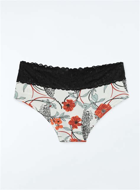 CALZÓN MUJER INDEX VERDE LEOPARDO TT PINK HOT ENCAJE