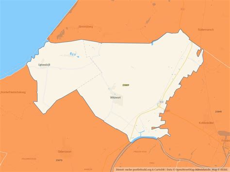 Postleitzahl 25889 • 2 Orte im Postleitzahlengebiet