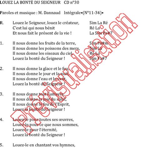 Louez la bonté du Seigneur Marc Dannaud Réf P000340 Produit original