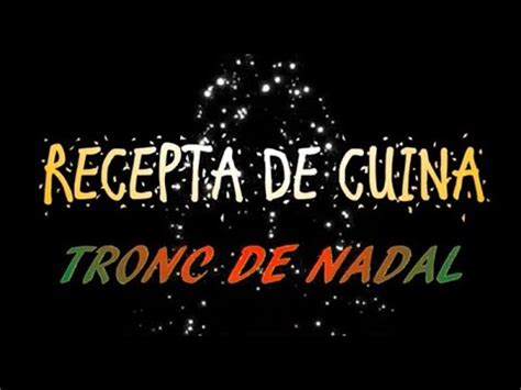 Recepta de cuina fer un tronc de Nadal casolà YouTube