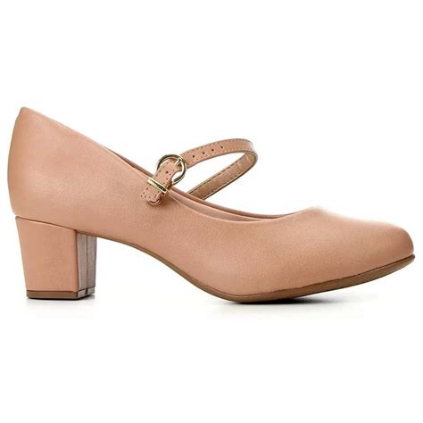 Sapato Feminino Boneca Napa Nude Beira Rio Bege