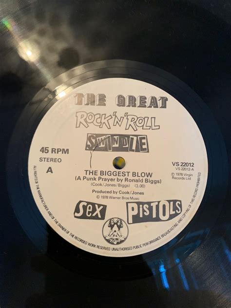SEX PISTOLS THE BIGGEST BLOW A PUNK PRAYER BY RONNIE BIGGS Aukro