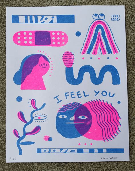 I Feel You Risograph Print Sellerdoor