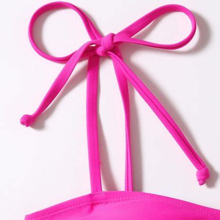 Tie Shoulder Bikini Swimsuit Straps High Cut Beach Casual Bikinis Set Power Day Sale