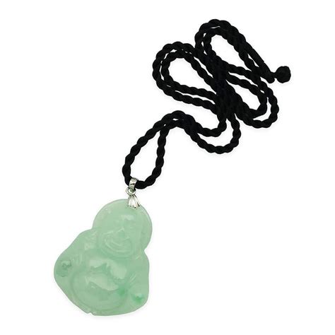 Jade Laughing Buddha Pendant Large Feng Shui Bestbuy