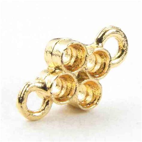 Gold Plate14x7mm Chadelier Connector