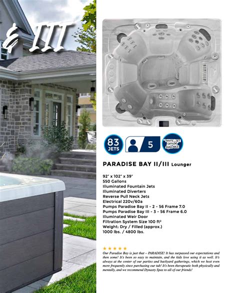 Dynasty Spas Hot Tubs Oasis Collection Paradise Bay Hot Tubs Lehigh