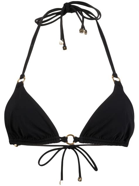 Agent Provocateur Malisa Triangle Bikini Top Black Editorialist