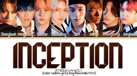 Ateez Inception Color Coded Lyrics Eng Rom Han Youtube