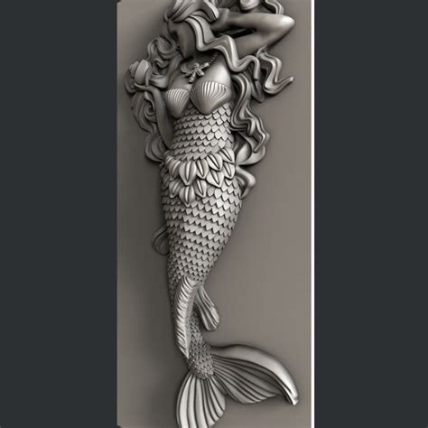 3d STL Models For CNC Mermaid Etsy