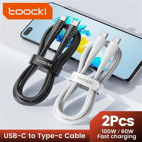 Toocki Usb Tipo C Cabo W Carregamento R Pido Cabo De Dados Fio