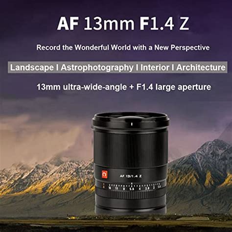 Viltrox 13mm F14 F14 Auto Focus Lens For Nikon Z Mount Camerawide Angle Aps C Camera Lens