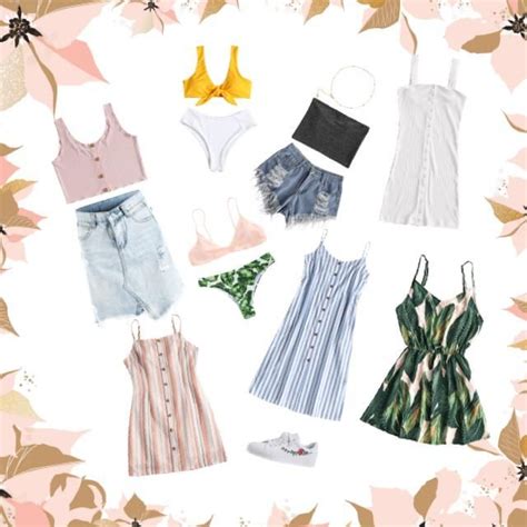 OFF Spaghetti Straps Palm Tree Bikini In WHITE ZAFUL