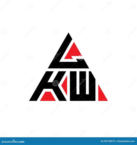 Lkw Triangle Letter Logo Design With Triangle Shape Lkw Triangle Logo