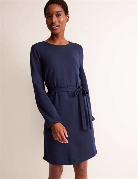 Violet Ponte Shift Dress Navy Boden Uk