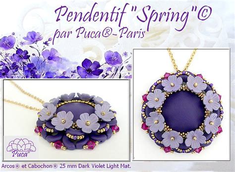 Spring Pendant Par Puca Arcos Cabochon Jill Wiseman Designs