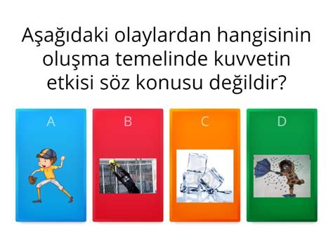 Fen Bilimleri Testi Quiz