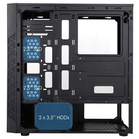 CiT 1002 ARGB PC Gaming Case Mid Tower ATX ARGB LED Strip Aura Sync