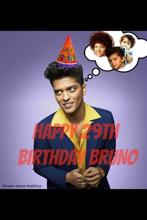 HAPPY BIRTHDAY BRUNO MARS!!!! (October 8) | Bruno mars, Singing happy ...