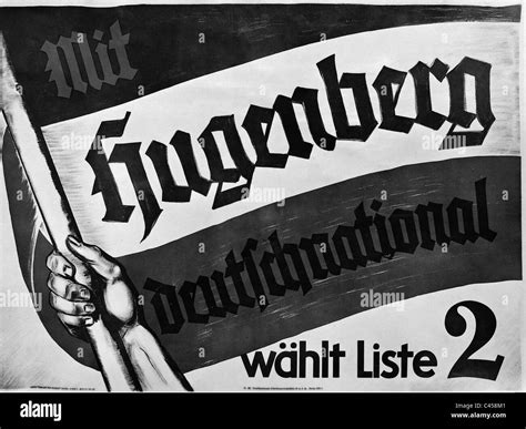Election Poster Of The Dnvp Black And White Stock Photos And Images Alamy