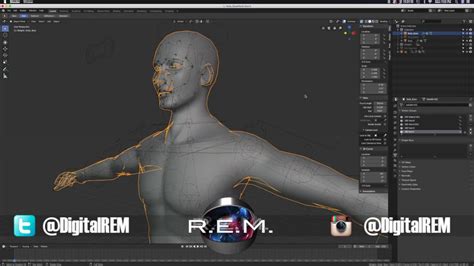 Blender Character Uv And Rig Part 2 Digital Rem Youtube