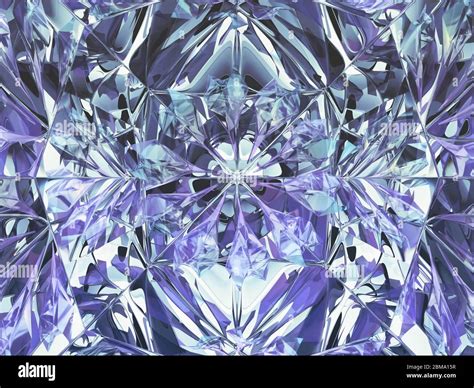 Gemstone Diamond Or Shiny Glass Triangular Texture Kaleidoscope Background 3d Render 3d