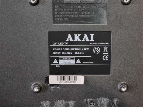 Televizor Full HD Led Akai 24 inch 60cm model LT-2404AB, telecomanda ...