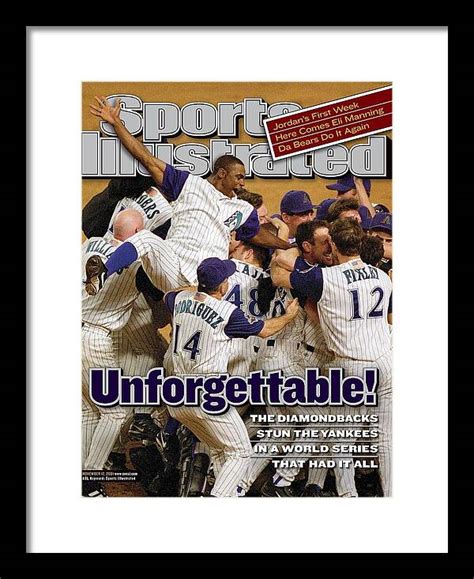 Arizona Diamondbacks, 2001 World Series Sports Illustrated Cover Framed ...