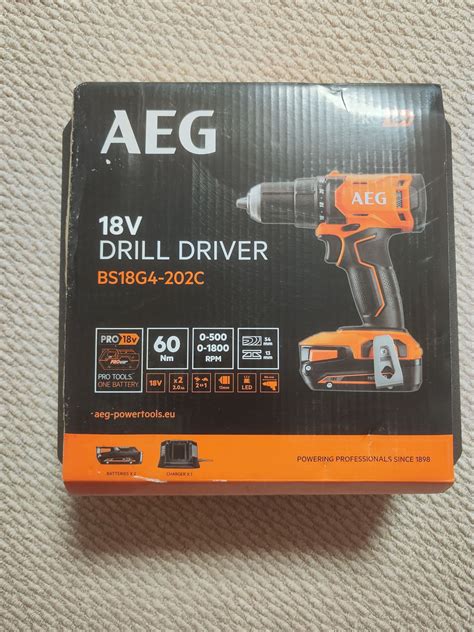 Дрель-шуруповерт аккумуляторная AEG BS18G4-202C 4935478630 — купить в ...