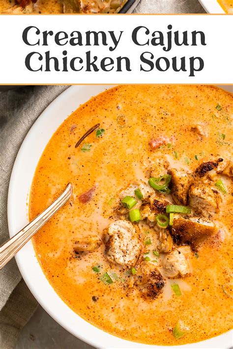 Creamy Cajun Chicken Soup - 40 Aprons
