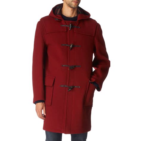 Gloverall Classic 512 Duffle Coat In Red For Men Cranberry Lyst