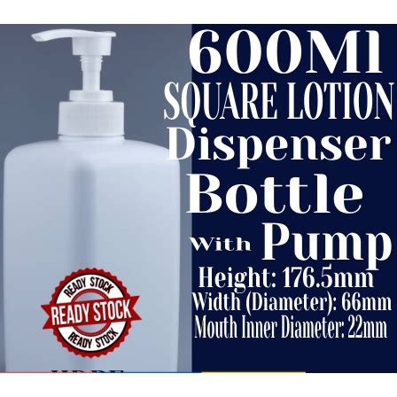 Ml Square Bottle With Lotion Pump Hdpe White Square Bottle With