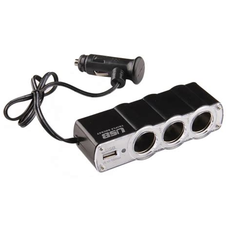 Ps Auto Car Way V V Multi Socket Cigarette Lighter Splitter Usb