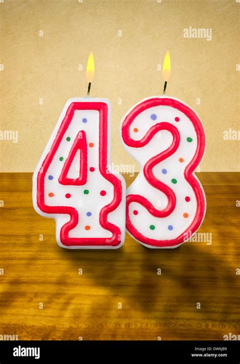 43 Years Birthday Number Festive Hi Res Stock Photography And Images