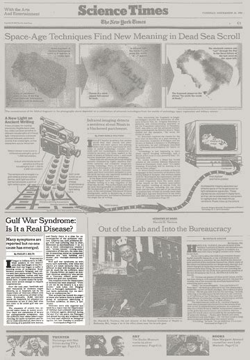 Gulf War Syndrome Is It A Real Disease The New York Times