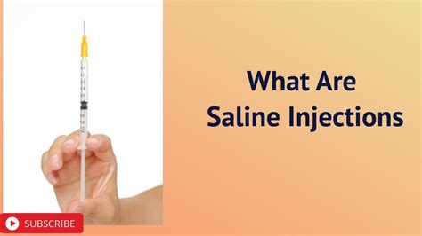 What Are Saline Injections YouTube