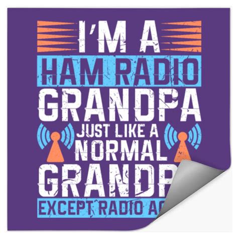 HAM Radio Grandpa Operator Amateur Broadcasting Gr Sold By Amy Cuddy SKU 32605978 Printerval