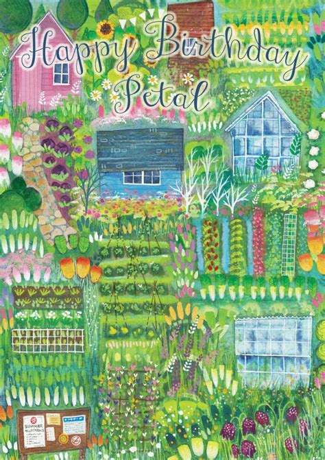 Happy Birthday Allotments Floral Thortful