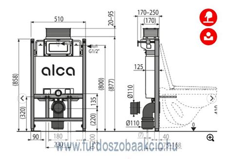 Alcadrain falsík alatti szerelési rendszerek Alcadrain AM118/850 ...