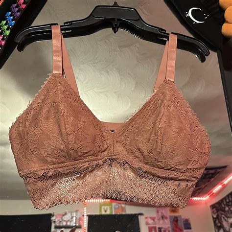 Nude Pink Lace Bra Top Never Worn Only Tried Depop