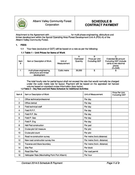 52 Free Payment Schedule Templates Excel Word Templatelab