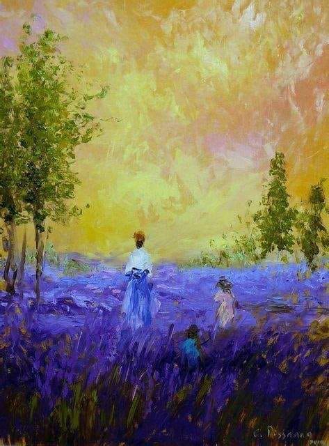 Camille pissarro france 1830 1903 impressionism lavender fields 1860 ...