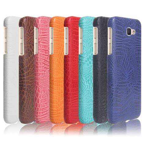 Sfor Samsung Galaxy J Prime Phone Bag Case Luxury Crocodile Skin Pu