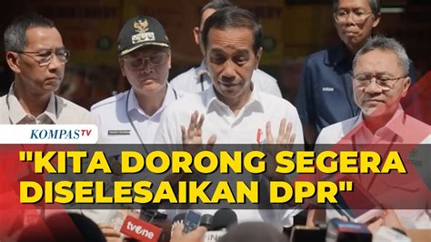 Jokowi Jawab Soal RUU Perampasan Aset Hingga Polemik Pencopotan Brigjen